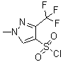 结构式 CAS# 519056-67-8, 1-甲基-3-(三氟甲基)-1H-吡唑-4-磺酰氯