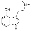 结构式 CAS# 520-53-6, 3-(2-(二甲基氨基)乙基)-1H-吲哚-4-醇