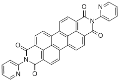 CAS#: 52000-77-8， N,N'-Bis(2-pyridyl)perylene-3,4,9,10-tetracarboxylic acid 3,4:9,10-diimide