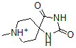 结构式 CAS# 52094-69-6, 8-甲基-1,3,8-三氮杂螺[4.5]癸烷-2,4-二酮