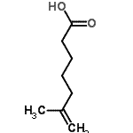 structure of CAS# 5212-67-9, 6-Methyl-6-Heptenoic Acid;6-methyl-6-heptenoic acid