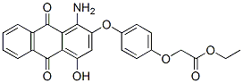 CAS 登录号：52236-80-3， [4-[(1-氨基-9,10-二氢-4-羟基-9,10-二氧代-2-蒽基)氧基]苯氧基]乙酸乙酯