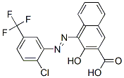 结构式 CAS# 52238-94-5, 4-[[2-氯-5-(三氟甲基)苯基]偶氮]-3-羟基-2-萘甲酸