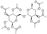 CAS#: 5239-09-8， 6-O-(2,3,4-Tri-O-acetyl-6-Deoxy-alpha-L-Mannopyranosyl)-beta-D-Glucopyranose Tetraacetate