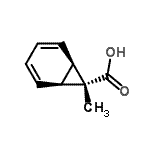 CAS 登录号：52432-99-2， (1R,6S,7S)-7-甲基双环[4.1.0]庚-2,4-二烯-7-羧酸