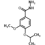 结构式 CAS# 524733-82-2, 4-异丙氧基-3-甲氧基苯甲酰肼