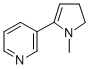 structure of CAS# 525-74-6, 3-(4,5-Dihydro-1-Methyl-1H-Pyrrol-2-Yl)Pyridine;3-(4,5-DIHYDRO-1-METHYL-1H-PYRROL-2-YL)PYRIDINE;Dihydro Nicotyrine;N-Methylmyosmine