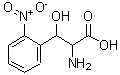 structure of CAS# 52773-86-1, beta-Hydroxy-2-Nitrophenylalanine;2-amino-3-hydroxy-3-(2-nitrophenyl)propanoic acid;MFCD00508200