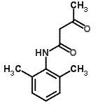 结构式 CAS# 52793-02-9, N-(2,6-二甲基苯基)-3-氧代丁酰胺