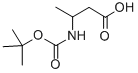 structure of CAS# 52815-19-7, Boc-DL-3-Aminobutyric Acid;(3R)-3-(Tert-Butoxycarbonylamino)Butanoate;(3R)-3-[(Tert-Butoxy-Oxomethyl)Amino]Butanoate;(3R)-3-(Tert-Butoxycarbonylamino)Butyrate