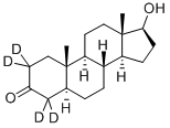 CAS 登录号：5295-66-9， 5alpha-雄甾烷-17beta-醇-3-酮-2,2,4,4-D4