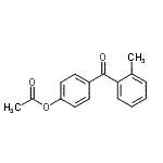 structure of CAS# 52981-06-3, 4-(2-Methylbenzoyl)Phenyl Acetate;4-Acetoxy-2'-methylbenzophenone