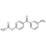 结构式 CAS# 52981-07-4, 4-(3-甲基苯甲酰)苯基乙酸酯