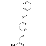 结构式 CAS# 53012-35-4, 1-[4-(苄氧基)苯氧基]丙酮