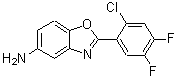 结构式 CAS# 530121-74-5, 2-(2-氯-4,5-二氟苯基)-1,3-苯并恶唑-5-胺