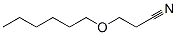 structure of CAS# 5327-02-6, 3-(Hexyloxy)Propiononitrile;3-Hexoxypropionitrile;Propanenitrile, 3-(Hexyloxy)-;Propionitrile, 3-(Hexyloxy)-