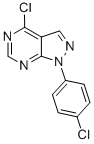 结构式 CAS# 5334-59-8, 4-氯-1-(4-氯苯基)-1H-吡唑并[3,4-d]嘧啶