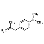 structure of CAS# 53483-18-4, N,N-Dimethyl-4-(2-Methyl-2-Propen-1-Yl)Aniline;3-[(4-N,N-Dimethylamino)phenyl]-2-methyl-1-propene