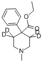 CAS#: 53484-73-4， 1-Methyl-4-Phenyl-4-Piperidine-3,3,5,5-D4-carboxylic Acid Ethyl Ester