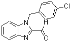structure of CAS# 537010-34-7, 1-(4-Chlorobenzyl)-1H-Benzimidazole-2-Carbaldehyde;1-(4-Chlorobenzyl)-1H-benzimidazole-2-carbaldehyde;1-[(4-chlorophenyl)methyl]benzimidazole-2-carbaldehyde;MFCD00425723