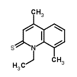 CAS 登录号：53761-65-2， 1-乙基-4,8-二甲基-2(1H)-喹啉硫酮