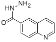 结构式 CAS# 5382-47-8, 喹啉-6-甲酰肼