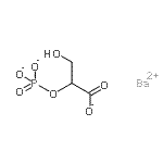 structure of CAS# 53823-72-6, 3-Hydroxy-2-(Phosphonatooxy)-Propanoate Barium Salt (1:1);barium hydrogen 3-hydroxy-2-(phosphonatooxy)propionate