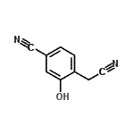 CAS 登录号：538342-37-9， 4-(氰基甲基)-3-羟基苯甲腈