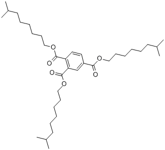 structure of CAS# 53894-23-8, Triisononyl Trimellitate;Benzene-1,2,4-Tricarboxylic Acid Tris(7-Methyloctyl) Ester;1,2,4-Benzenetricarboxylic Acid, Triisononyl Ester