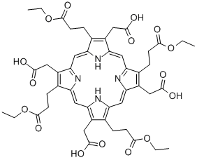 structure of CAS# 54090-85-6, Uroporphyrin I Ethyl Ester