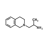 structure of CAS# 54151-52-9, 1-(3,4-Dihydro-2(1H)-Isoquinolinyl)-2-Propanamine;1-(3,4-dihydroisoquinolin-2(1H)-yl)propan-2-amine;MFCD08059715