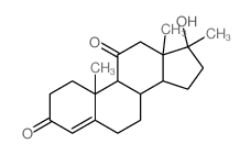 CAS 登录号：5419-48-7， (8S,9S,10R,13S,14S,17S)-17-羟基-10,13,17-三甲基-1,2,6,7,8,9,12,14,15,16-十氢环戊烯并[a]菲-3,11-二酮