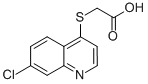 结构式 CAS# 5429-07-2, 2-[(7-氯-4-喹啉基)巯基]乙酸