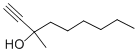 structure of CAS# 5430-01-3, 3-Methyl-1-Nonyn-3-Ol;Nsc14257;3-Methyl-1-Nonyne-3-Ol