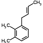 CAS 登录号：54340-85-1， 1-[(2E)-2-丁烯-1-基]-2,3-二甲基苯