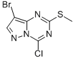 结构式 CAS# 54346-33-7, 8-溴-4-氯-2-甲硫基吡唑并[1,5-a]1,3,5-三嗪