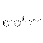 结构式 CAS# 54364-83-9, 乙基4-氧代-4-(3-苯氧基苯基)丁酸酯