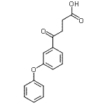 structure of CAS# 54364-84-0, 4-Oxo-4-(3-Phenoxyphenyl)Butanoic Acid;4-Oxo-4-(3-phenoxyphenyl)butyric acid