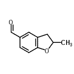 structure of CAS# 54365-75-2, 2-Methyl-2,3-Dihydro-1-Benzofuran-5-Carbaldehyde;2-Methyl-2,3-dihydro-1-benzofuran-5-carbaldehyde #;2-methyl-2,3-dihydrobenzo[b]furan-5-carbaldehyde;MFCD06255192