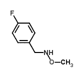 结构式 CAS# 543730-31-0, 1-(4-氟苯基)-N-甲氧基甲胺