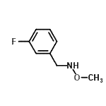 结构式 CAS# 543730-70-7, 1-(3-氟苯基)-N-甲氧基甲胺