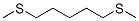 structure of CAS# 54410-63-8, 1,5-Bis-(Methylthio)-Pentane;Nsc95140;Pentane, 1,5-Bis(Methylthio)-;1,5-Bis(Methylsulfanyl)Pentane