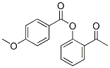 structure of CAS# 5445-86-3, 2-Acetylphenyl p-Anisate;4-Methoxybenzoic Acid (2-Acetylphenyl) Ester;(2-Ethanoylphenyl) 4-Methoxybenzoate;2-Acetylphenyl P-Anisate