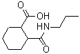 structure of CAS# 545352-96-3, 2-(Propylcarbamoyl)Cyclohexanecarboxylic Acid;2-(N-propylcarbamoyl)cyclohexanecarboxylic acid;2-(propylcarbamoyl)cyclohexanecarboxylic acid;2-[(Propylamino)carbonyl]cyclohexanecarboxylic acid