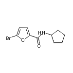 CAS 登录号：545366-68-5， 5-溴-N-环戊基-2-糠酰胺