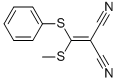 结构式 CAS# 54561-69-2, 2-[(甲硫基)(苯基硫代)亚甲基]丙二腈