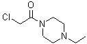 结构式 CAS# 546116-23-8, 2-氯-1-(4-乙基-1-哌嗪基)乙酮