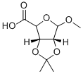 structure of CAS# 54622-95-6, 2,3-O-Isopropylidene-1-O-Methyl-D-Ribosic Acid;Methyl 2,3-O-Isopropylidene-Beta-D-Ribofuranosiduronic Acid;Methyl 2,3-O-Isopropylidene-Á-D-Ribofuranosiduronic Acid;2,3-O-ISOPROPYLIDENE-1-O-METHYL-D-RIBOSIC ACID