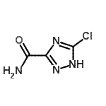 结构式 CAS# 54671-66-8, 3-氯-1H-1,2,4-三唑-5-甲酰胺