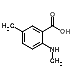 CAS 登录号：54675-16-0， 5-甲基-2-(甲基氨基)苯甲酸